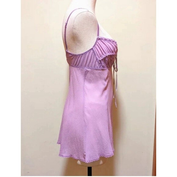 Victoria's Secret RARE y2k milkmaid 100% silk slip chemise babydoll nightie - Picture 6 of 13